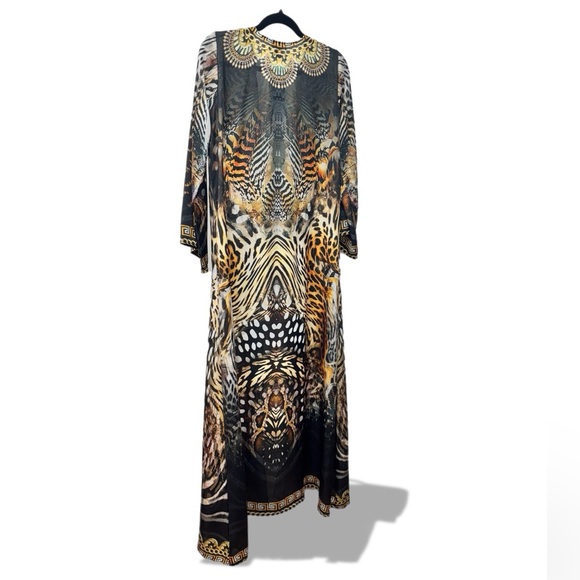 Nia Exotic Animal Print Duster Kimono - Lightweight & Versatile - Picture 2 of 2
